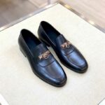 Giày lười Hermes Blaise Loafer da trơn màu đen