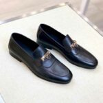 Giày lười Hermes Blaise Loafer da trơn màu đen