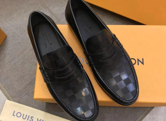 Giày lười Louis Vuitton Graduation Loafer caro chìm màu đen