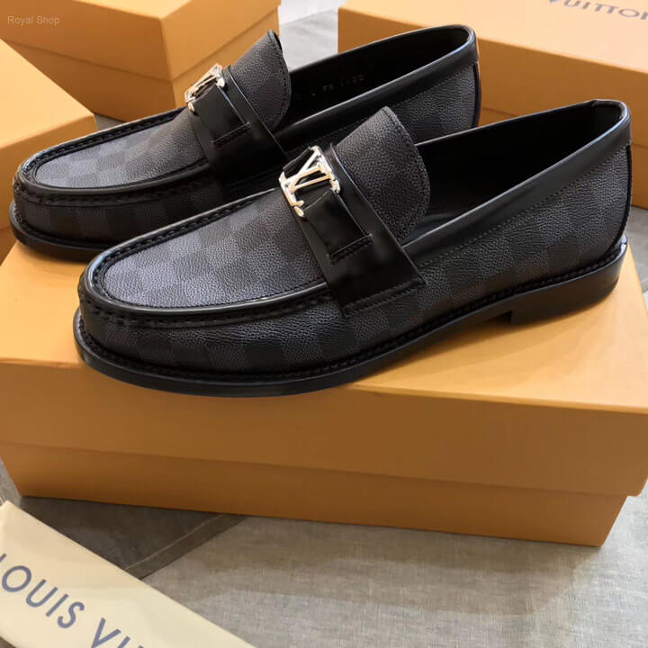 Giày Louis Vuitton Major Loafer caro màu đen