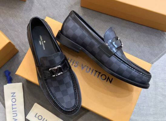 Giày Louis Vuitton Major Loafer caro màu đen