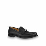 Giày lười Louis Vuitton Major Loafer khóa nhỏ màu trắng