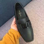 Giày lười Louis Vuitton Monte Carlo Moccasin khóa màu đen