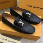 Giày lười Louis Vuitton Monte Carlo Moccasin khóa màu trắng