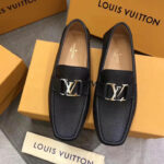 Giày lười Louis Vuitton Monte Carlo Moccasin khóa màu trắng