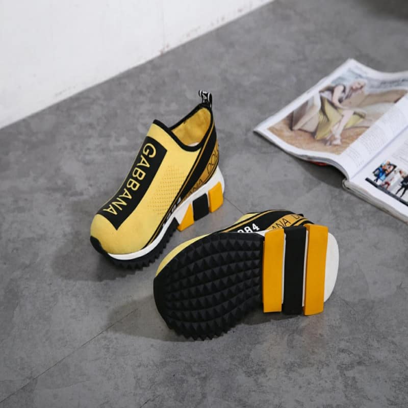 Giày Slip On Dolce Gabbana Sorrento Yellow Like Auth