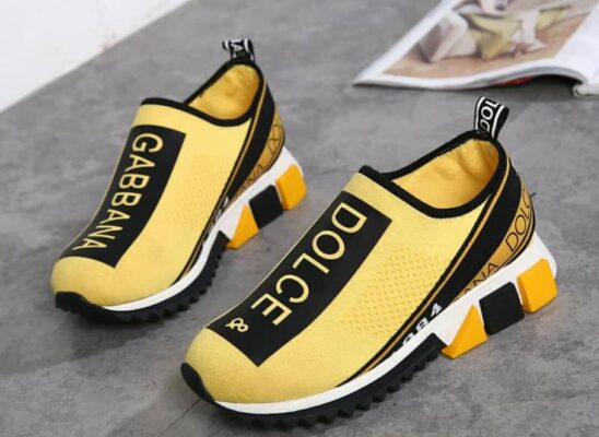 Giày Slip On Dolce Gabbana Sorrento Yellow Like Auth