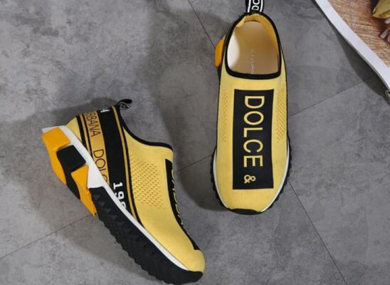 Giày Slip On Dolce Gabbana Sorrento Yellow Like Auth