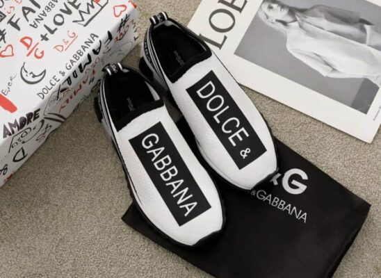 Giày Slip On Dolce Gabbana Sorrento White Like Auth