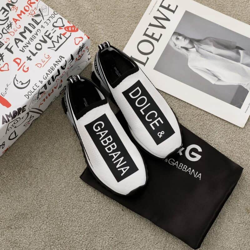 Giày Slip On Dolce Gabbana  Sorrento White Like Auth