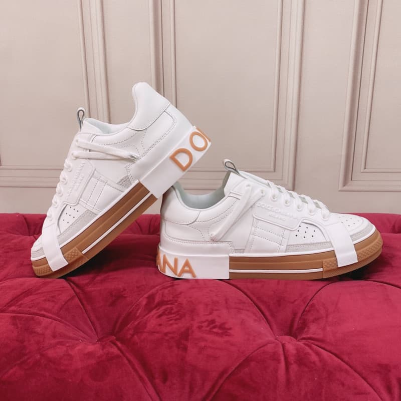 Giày thể thao Dolce Gabbana Calfskin Custom 2.Zero Sneakers màu trắng