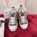 Giày thể thao Dolce Gabbana Canvas Portofino Light Sneakers With DG Logo màu xám