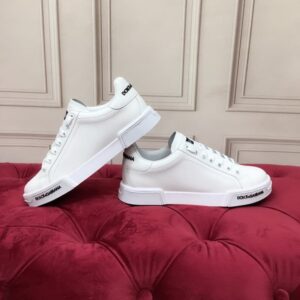 Giày thể thao Dolce Gabbana Calfskin Nappa Portofino Sneakers màutrắng