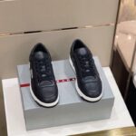 Giày thể thao Prada Leather Sneakers màu đen