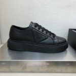 Giày thể thao Prada Soft Calf Leather Sneakers màu đen