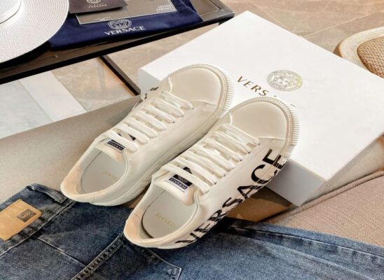 Giày thể thao Versace Greca Logo Sneakers màu trắng