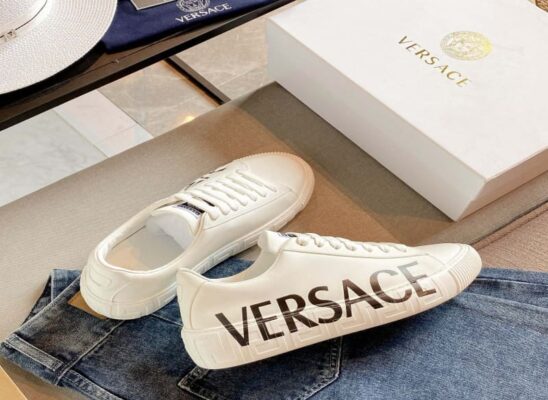 Giày thể thao Versace Greca Logo Sneakers màu trắng