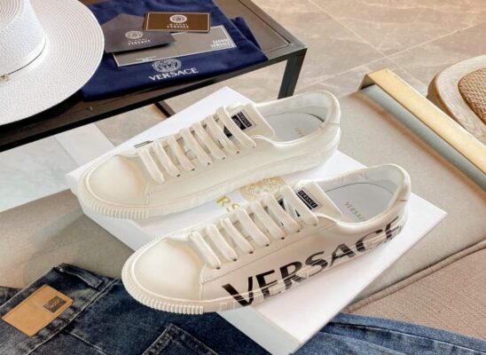 Giày thể thao Versace Greca Logo Sneakers màu trắng