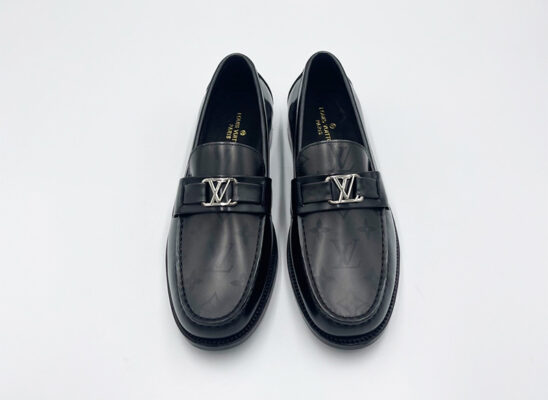 Giày lười Louis Vuitton like au Major Loafer họa tiết hoa bóng mờ